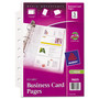 Avery Business Card Binder Pages, For 2 x 3.5 Cards, Clear, 8 Cards/Sheet, 5 Pages/Pack View Product Image