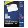 Avery Vibrant Color Printing Mailing Labels, Inkjet Printers, 0.75 x 2.25, Matte White, 30/Sheet, 20 Sheets/Pack View Product Image