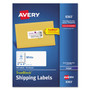 Avery Shipping Labels, Sure Feed, 2" x 4" , 500 Labels (8363) - 2" Width x 4" Length - Permanent Adhesive - Rectangle - Inkjet - Matte Product Image 