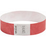 SICURIX Security Wristbands, Sequentially Numbered, 10" x 0.75", Red, 100/Pack (BAU85020) View Product Image