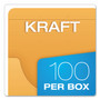 Pendaflex Expandable Kraft Retention Jackets, Straight Tab, Letter/Legal Size, Brown, 100/Box View Product Image