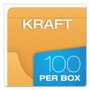 Pendaflex Expandable Kraft Retention Jackets, Straight Tab, Letter/Legal Size, Brown, 100/Box (PFXJ044) View Product Image