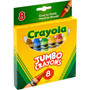 Crayola Jumbo Crayons, Assorted Colors, 8/Box View Product Image