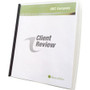 GBC Slide 'n Bind Letter Report Cover - 8 1/2" x 11" - 20 Sheets Capacity - Frost - Durable Product Image 