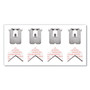 3M Claw Drywall Picture Hanger, Stainless Steel, 25 lb Capacity, 4 Hooks and 4 Spot Markers, View Product Image