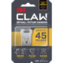 3M CLAW Drywall Picture Hanger - 45 lb (20.41 kg) Capacity - for Pictures, Project, Mirror, Frame, Art, Home, Decoration - Steel - Gray Product Image 