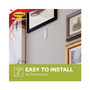 Command Sawtooth Picture Hanger Value Pack, Large, Plastic, White, 5 lb Capacity, 3 Hooks and 6 Strips/Pack View Product Image