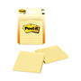 Post-it Notes Original Pads in Canary Yellow, Note Ruled, 3" x 3", 100 Sheets/Pad, 2 Pads/Pack View Product Image