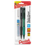 Pentel Twist-Erase EXPRESS Mechanical Pencils with Tube of Lead/Eraser, 0.7 mm, HB (#2), Black Lead, Assorted Barrel Colors, 2/Pack View Product Image