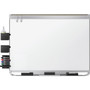 Quartet Prestige 2 DuraMax Magnetic Porcelain, 96 x 48, White Surface, Silver Aluminum/Plastic Frame (QRTP558AP2) View Product Image