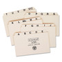 Smead Manila Card Guides, 1/5-Cut Top Tab, A to Z, 3 x 5, Manila, 25/Set View Product Image