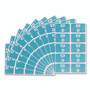 Smead AlphaZ Color-Coded Second Letter Alphabetical Labels, D, 1 x 1.63, Light Blue, 10/Sheet, 10 Sheets/Pack View Product Image