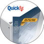 Stride QuickFit Ledger D-Ring View Binder, 3 Rings, 2" Capacity, 11 x 17, White (STW94030) View Product Image