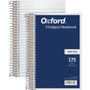 TOPS 5 Subject Wirebound Notebook - 175 Sheets - Coilock - 15 lb Basis Weight - 6" x 9 1/2" Sheet Size - White Paper Product Image 