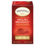 TWININGS Tea Bags, English Breakfast, 1.76 oz, 25/Box View Product Image