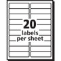 Avery Matte Clear Easy Peel Mailing Labels w/ Sure Feed Technology, Inkjet Printers, 1 x 4, Clear, 20/Sheet, 10 Sheets/Pack View Product Image