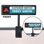 Advantus People Pointer Cubicle Sign - 9" Width x 2.5" Height x 0.6" Depth - (AVT75334) View Product Image