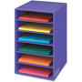 Bankers Box Vertical Classroom Organizer, 6 Shelves, 11.88 x 13.25 x 18, Purple View Product Image