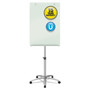 Quartet Infinity Glass Mobile Presentation Easel, 3 ft x 2 ft, Silver/White (QRTECM32G) View Product Image