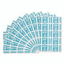 Smead AlphaZ Color-Coded Second Letter Alphabetical Labels, Q, 1 x 1.63, Light Blue, 10/Sheet, 10 Sheets/Pack View Product Image