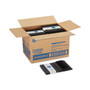 Dixie SmartStock Tri-Tower Dispensing System Polypropylene Cutlery, Mediumweight Knife, Plastic, Black, 40/Pack, 24 Packs/Carton View Product Image
