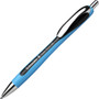 Schneider Slider Rave XB Ballpoint Pen, Retractable, Extra-Bold 1.4 mm, Black Ink, Black/Light Blue Barrel (RED132501) View Product Image