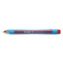 Schneider Slider Memo XB Ballpoint Pen, Stick, Extra-Bold 1.4 mm, Red Ink, Red/Light Blue Barrel, 10/Box View Product Image