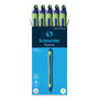 Schneider Xpress Fineliner Porous Point Pen, Stick, Medium 0.8 mm, Blue Ink, Blue/Green Barrel, 10/Box (RED190003) View Product Image