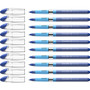 Schneider Slider Basic Ballpoint Pen, Stick, Extra-Bold 1.4 mm, Blue Ink, Blue Barrel, 10/Box (RED151203) View Product Image