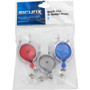 SICURIX Quick Clip Card Reels, 30" Extension, Blue/Red/Smoke, 3/Pack View Product Image