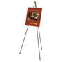 Quartet Heavy-Duty Instant Easel - Tripod Base - 10 lb Load Capacity - 63" Height - Steel, Metal Product Image 