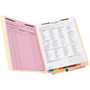 Smead Reinforced End Tab Fastener Folders, Antimicrobial Protection, 0.75" Expansion, 2 Fasteners, Letter Size, Manila, 50/Box View Product Image