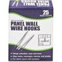 Advantus Panel Wall Wire Hooks, Silver, 25 Hooks/Pack (AVT75370) View Product Image