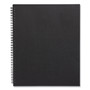 TRU RED Wirebound Soft-Cover Notebook, 1-Subject, Narrow Rule, Black Cover, (80) 11 x 8.5 Sheets View Product Image