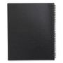 TRU RED Wirebound Soft-Cover Notebook, 1-Subject, Narrow Rule, Black Cover, (80) 11 x 8.5 Sheets View Product Image