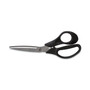 TRU RED Stainless Steel Scissors, 8" Long, 3.58" Cut Length, Offset Black Handle View Product Image