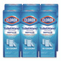 Clorox Disinfecting ToiletWand Refill Heads, Toilet Cleaning Scrubbing Pads, Blue/White, 10/Pack, 6 Packs/Carton View Product Image