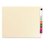Smead Fastener Folder with Divider, 0.75" Expansion, 1 Divider, 4 Fasteners, Letter Size, Manila Exterior, 50/Box View Product Image