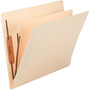 Smead Fastener Folder with Divider, 0.75" Expansion, 1 Divider, 4 Fasteners, Letter Size, Manila Exterior, 50/Box View Product Image