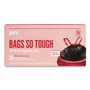Perk Drawstring Heavy-Duty Trash Bags, 33 gal, 1.1 mil, 37" x 33", Black, 30/Box View Product Image