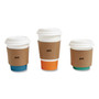 Perk Paper Hot Cup Sleeves, Fits 10, 12, 16 oz Cups, Brown, 500/Pack View Product Image