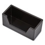 TRU RED Business Card Holder, Holds 80 Cards, 3.97 x 1.73 x 1.77, Plastic, Black View Product Image