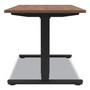 Union & Scale Essentials Electric Sit-Stand Desk, 55.1" x 27.5" x 25.9" to 51.5", Espresso/Black View Product Image