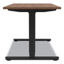 Union & Scale Essentials Electric Sit-Stand Desk, 55.1" x 27.5" x 25.9" to 51.5", Espresso/Black (UOS24388477) View Product Image