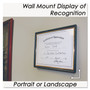 NuDell Economy Framed Achievement/Appreciation Awards, 11 x 8.5, Horiztontal Orientation, White with Black Border View Product Image