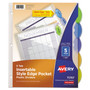 Avery Insertble Style Edge Plastic Pocket Dividers - 5 x Divider(s) - (AVE11292) Product Image 