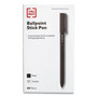 TRU RED Ballpoint Pen, Stick, Medium 1 mm, Black Ink, Black Barrel, 60/Pack View Product Image