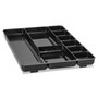 Rubbermaid Regeneration Nine-Section Drawer Organizer, 14 x 9.13 x 1.13, Plastic, Black (RUB45706) View Product Image