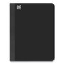 One-Subject Notebook, Medium/college Rule, Black Cover, 11 X 8.5, 70 Sheets, 3/pack (TUD24423011) View Product Image