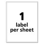 Avery UltraDuty GHS Chemical Waterproof and UV Resistant Labels, 8.5 x 11, White, 500/Pack View Product Image